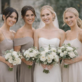 ブラック＆ホワイトの結婚式の服装カード 招待状