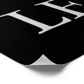 ブラック&ホワイトやる気を起こさせるリーダーシップイーグルポスター ポスター (角)