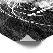 ブラック&ホワイトやる気を起こさせるリーダーシップライオン ポスター (角)