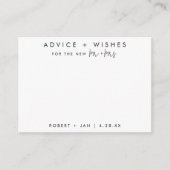 ブラック/ホワイトアドバイスカードのご購入を希望 アドバイスカード (正面)