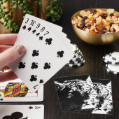 ブラック&ホワイトアポップ・アートのートタイガー トランプ (インサイチュ)