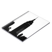 ブラック&ホワイトアポップ・アートのートニューヨーク ノートブック (左側)