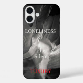 ブラック&ホワイトアンテロープ渓谷/孤独 iPhone 16 PLUSケース