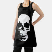 ブラック&ホワイトアーポップ・アートのトスカル エプロン (インサイチュ)