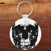 ブラック&ホワイトアーポップ・アートのトスカル キーホルダー (正面)
