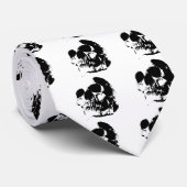 ブラック&ホワイトアーポップ・アートのトスカル ネクタイ (ロール)