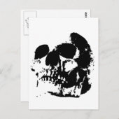 ブラック&ホワイトアーポップ・アートのトスカル ポストカード (正面/裏面)