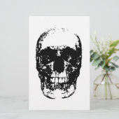 ブラック&ホワイトアーポップ・アートのトスカル 便箋 (スタンド正面)