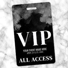 ブラック＆ホワイトイベントVIPパーティー バッジ