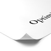 ブラック&ホワイトイーグルやる気を起こさせる自信 ポスター (角)