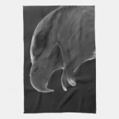 ブラック&ホワイトイーグル キッチンタオル (縦)