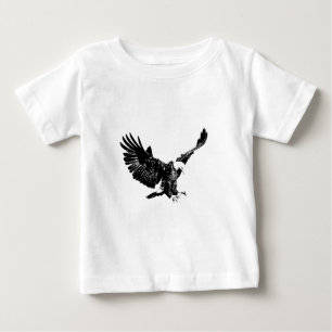 ブラック&ホワイトイーグル ベビーTシャツ