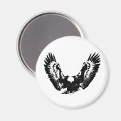 ブラック&ホワイトイーグル マグネット (正面/裏面)