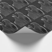 ブラック&ホワイトイーグル ラッピングペーパー (角)