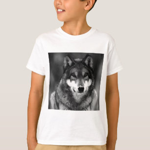 ブラック&ホワイトウルフ Tシャツ