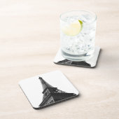 ブラック&ホワイトエッフェルタワーパリヨーロッパトラベル コースター (右側)