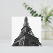 ブラック&ホワイトエッフェルタワーパリヨーロッパトラベル シーズンカード (スタンド正面)
