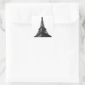 ブラック&ホワイトエッフェルタワーパリヨーロッパトラベル スクエアシール (バッグ)