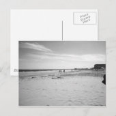 ブラック&ホワイトオールドオーチャードビーチ ポストカード (正面/裏面)