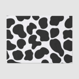 ブラック&ホワイトカウズプリント素朴ファーム 薄葉紙