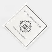 ブラック&ホワイトカスタムロゴ会社イベント (コーナー)