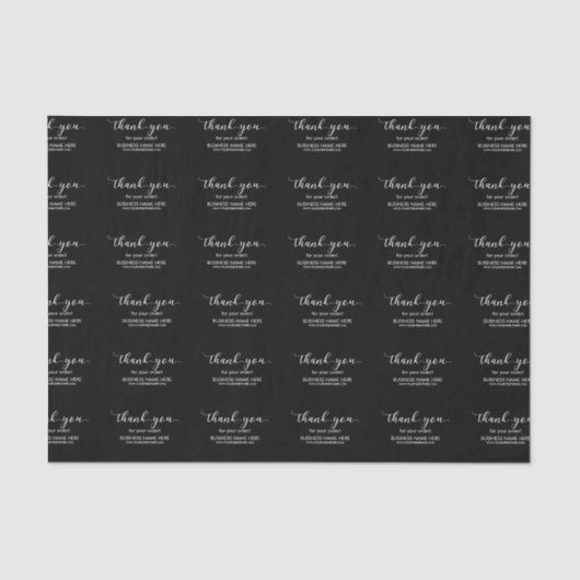 ブラック&ホワイトカスタム・ビジネス 薄葉紙 (正面)