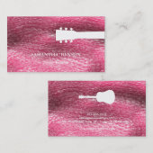 ブラック&ホワイトカッコいい&ギタモダンー先生音楽B 名刺 (正面/裏面)