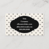 ブラック&ホワイトクラウン6ライン起業家 名刺 (裏面)