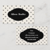 ブラック&ホワイトクラウン6ライン起業家 名刺 (正面/裏面)