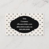 ブラック&ホワイトクラウン6ライン起業家 名刺 (裏面)