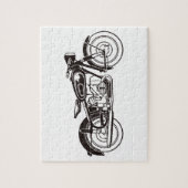 ブラック&ホワイトクラシックオートバイスモール ジグソーパズル (縦)