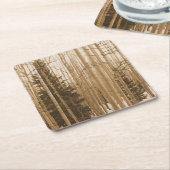 ブラック&ホワイトコロラド《植物》アスペンフォレストコースター スクエアペーパーコースター (アングル)