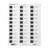 ブラック&ホワイトシックアステカトライバルモノグラムの ラベル (フルシート)