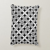 ブラック&ホワイトシック アクセントクッション (裏面(縦))