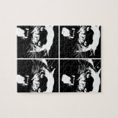 ブラック&ホワイトジャガー ジグソーパズル (横)