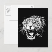 ブラック&ホワイトジャガー ポストカード (正面/裏面)