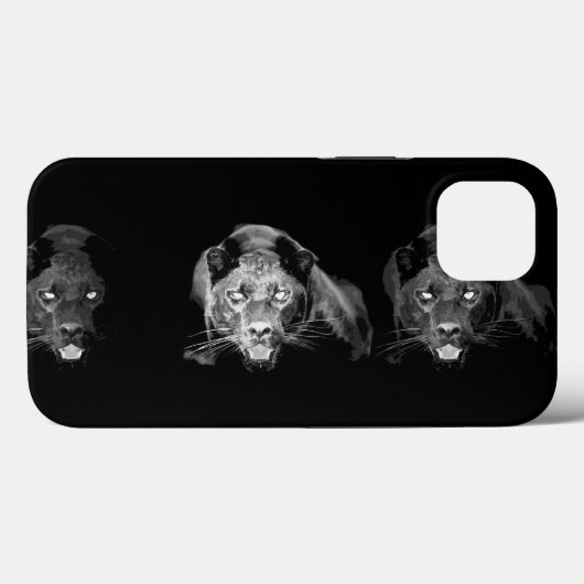 ブラック&ホワイトジャガー Case-Mate iPhoneケース (裏面 (横))