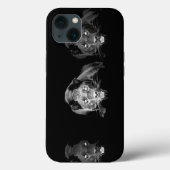 ブラック&ホワイトジャガー Case-Mate iPhoneケース (裏面)