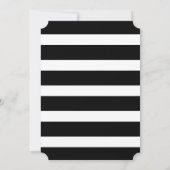 ブラック&ホワイトストライプサンキューカード&レース サンキューカード (裏面)