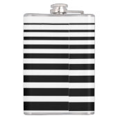 ブラック&ホワイトストライプフローラモノグラム フラスク (裏面)