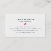 ブラック&ホワイトストライププリント 名刺 (裏面)