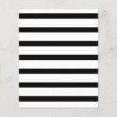 ブラック&ホワイトストライプ – ベビーガール – Bingo チラシ (裏面)