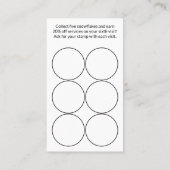 ブラック&ホワイトスノーフレークホリデー ロイヤリティカード (裏面)