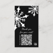 ブラック&ホワイトスノーフレークホリデー ロイヤリティカード (正面)