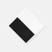 ブラック&ホワイトスプリットハーフ誕生日シックパーティー スタンダードカクテルナプキン (角)