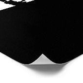 ブラック&ホワイトタイガーのチャレやる気を起こさせるンジ ポスター (角)