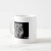 ブラック&ホワイトタイガー コーヒーマグカップ (正面左)