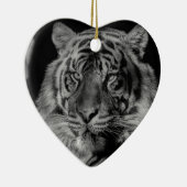 ブラック&ホワイトタイガー セラミックオーナメント (右)