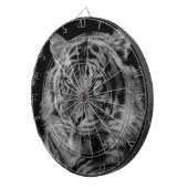 ブラック&ホワイトタイガー ダーツボード (正面右)