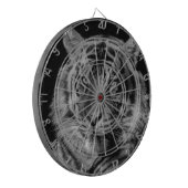 ブラック&ホワイトタイガー ダーツボード (正面左)